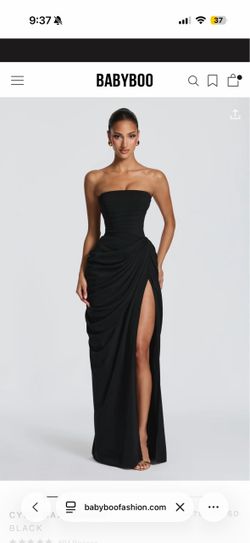 Babyboo cyra maxi black dress