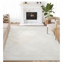 Modern 6x9 Area Rug – Elegant Cream Color