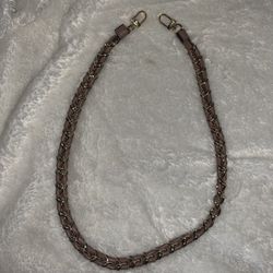 Authentic Michael Kors Leather & Gold Chain Bag Extender 