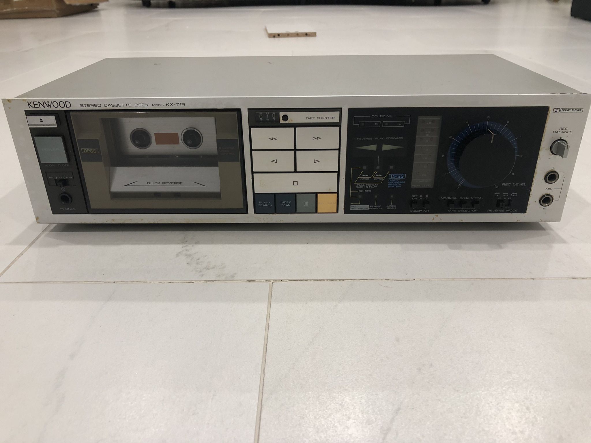 Kenwood KX-71R Tape Player