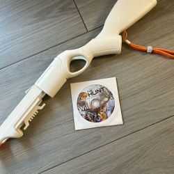Wii Game And Gun “The Hunt”