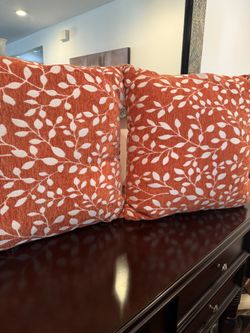 Decorative Fabric Pillows 17 X 17 Warm Fall Color