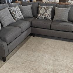 BRAND NEW SECTIONAL SOFA GREY 118”-91” 