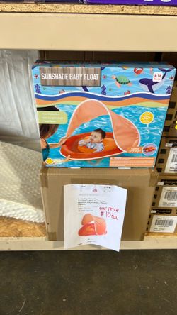 Baby sunshade pool float.