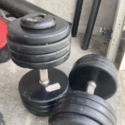 Intek Stacked Dumbbells Set, 80 Lbs Each