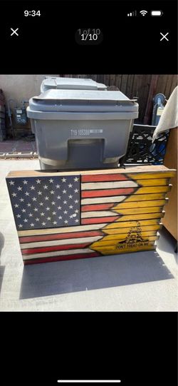 American Flag Wall Wooden Decor (Hesperia Ca)