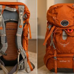  Osprey Aether 70L Hiking Backpack – Like New – Adventure-Ready