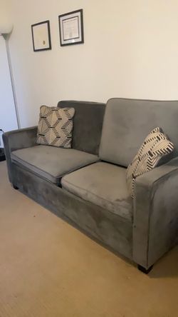 Grey sofa bed