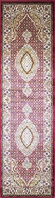 Brand new Traditional Design Hallway Runner Carpet Size 3x10 Nice Red Rug Runner Persian Tabriz Style