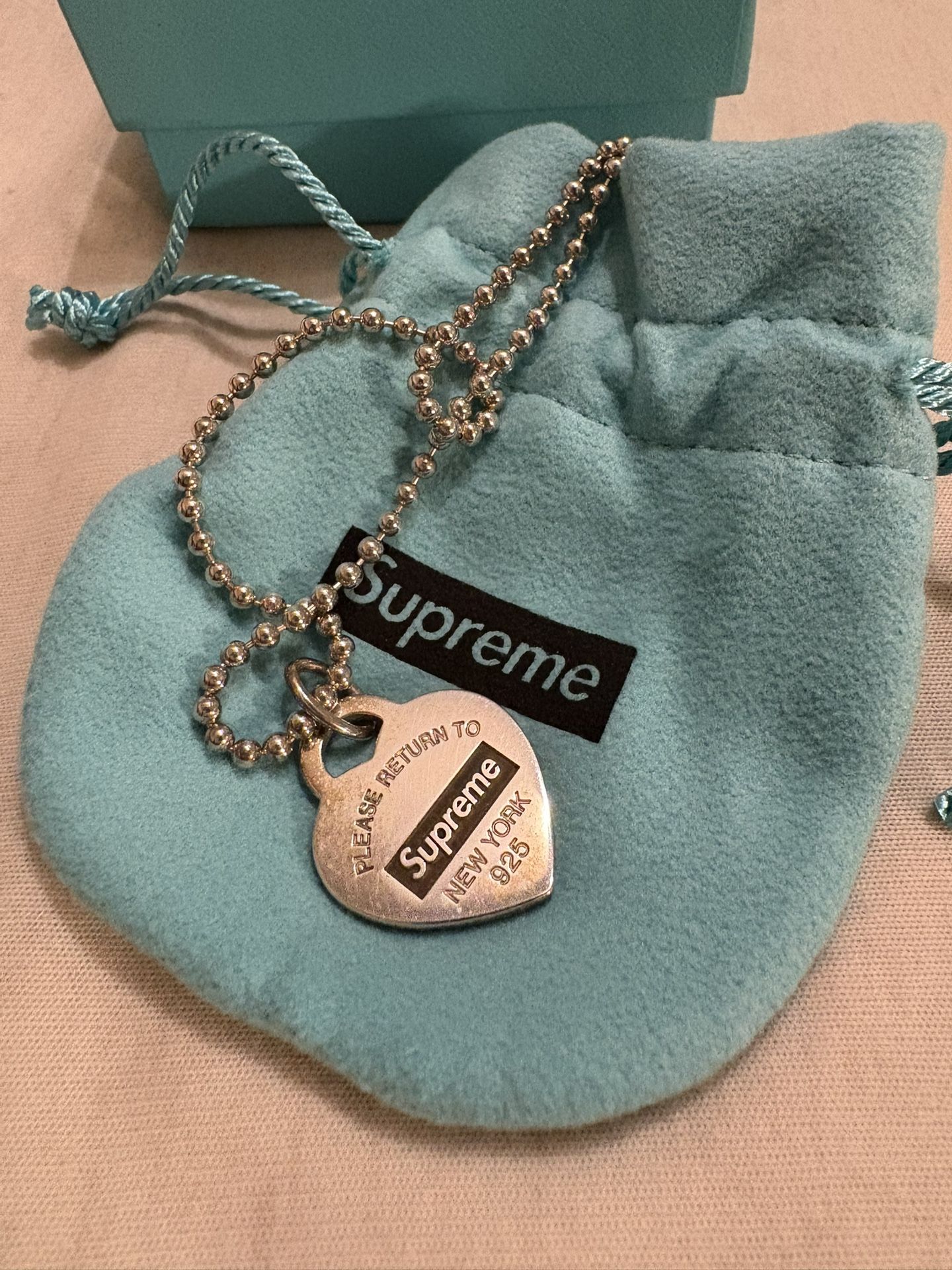 Tiffany & Co X Supreme necklace