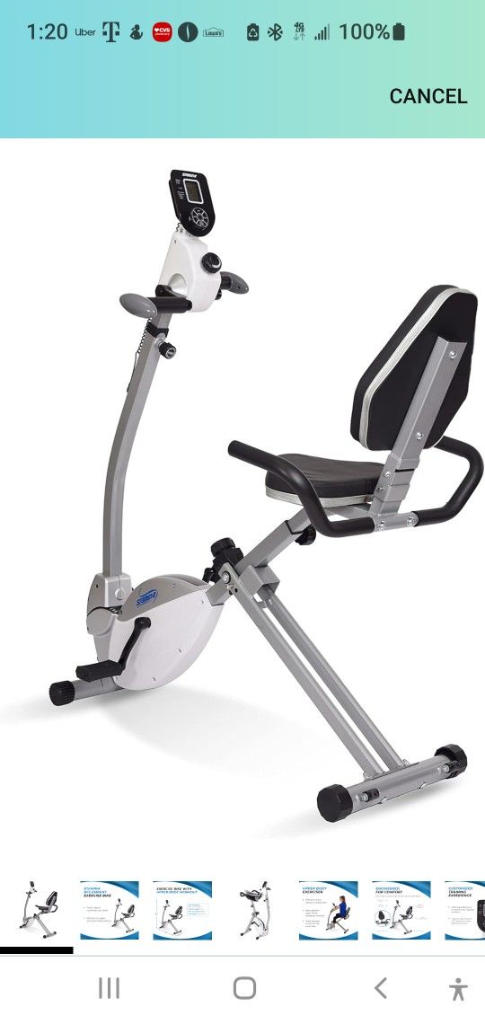 Stamina Recumbent Exercise Bike