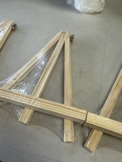 10 Pack 9 Inch Wood Easels,Art Craft Painting Easel,Table Top Easels for Painting, for Painting Party Displaying Canvases, Photos Mini Display Tripod 