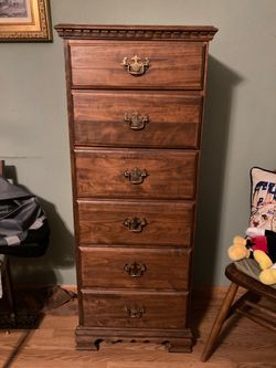 Wood dresser.