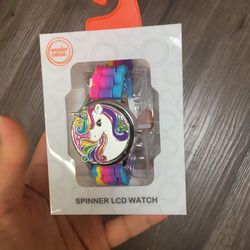 NWT Unicorn spinner watch