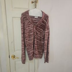 Mens Cardigan  Sweater Size Xl