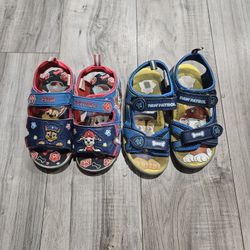 2 Pair of Paw Patrol Sandals