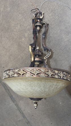 Tuscan Inspired Decor Antique  Chandelier