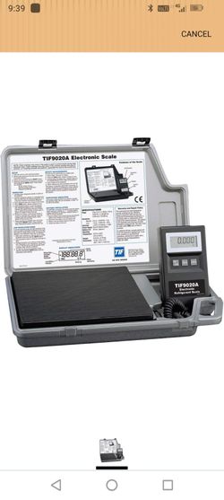 TIF9020A Slimline Electronic Refrigerant Scale, 200 lb. Capacity