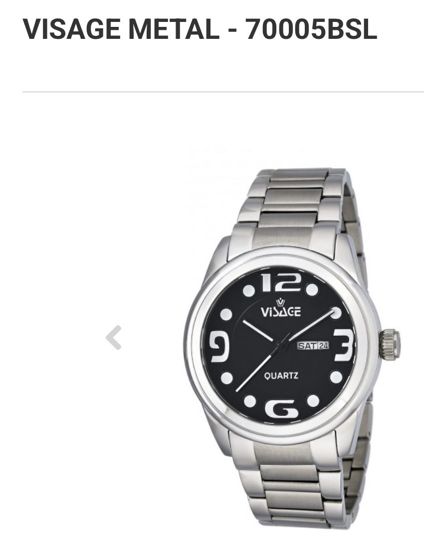 Visage Metal Watch – Brand New