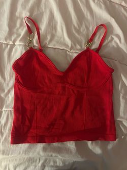 Small Red Top with Gold