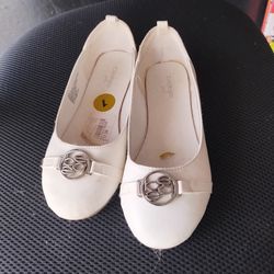 Girls White Flats