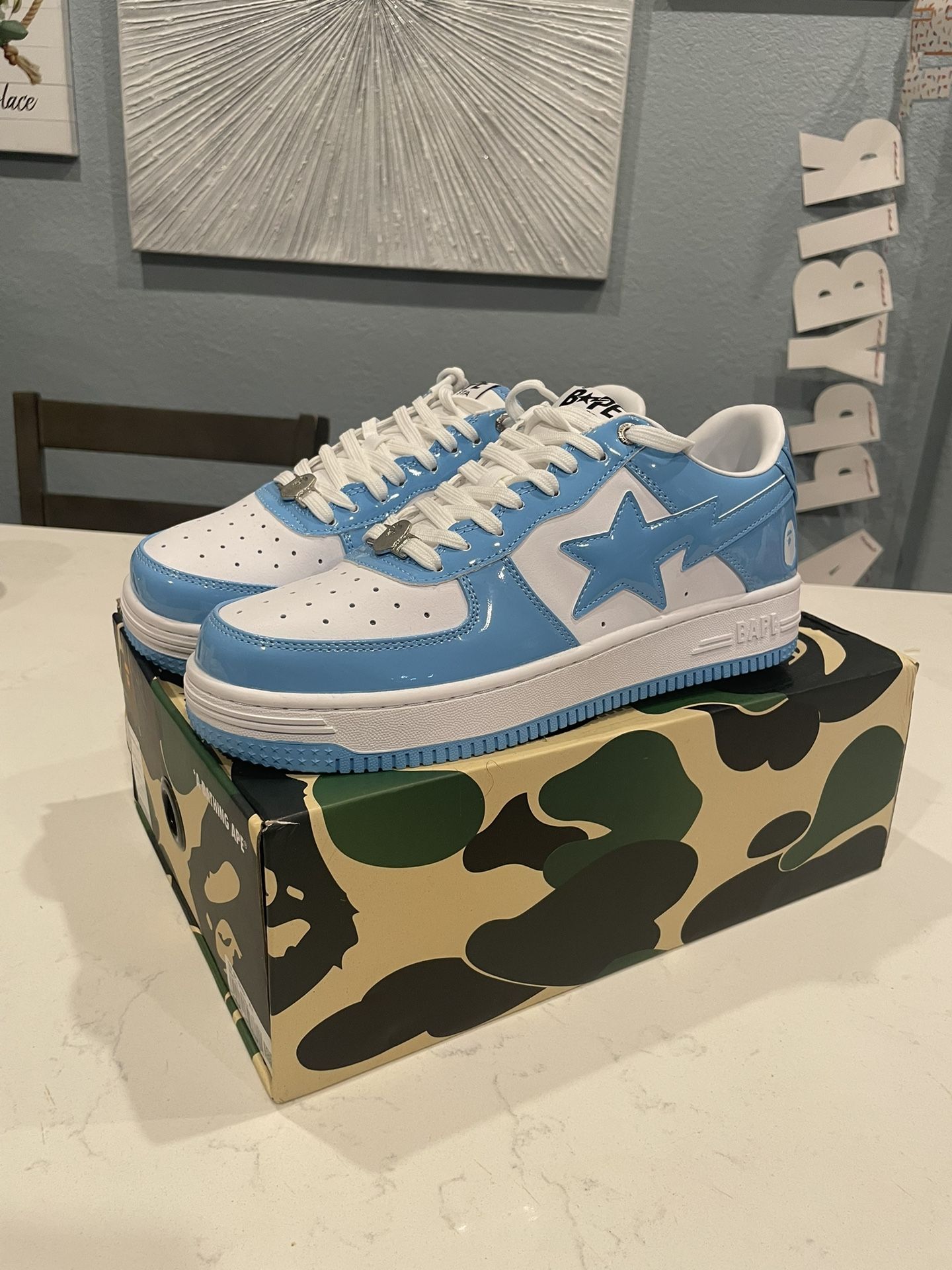 Light Blue Bapesta’s