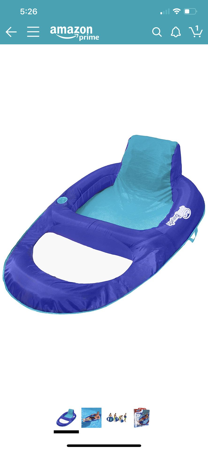 New XL pool recliner float