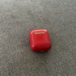 Red Iphone Ear Buds