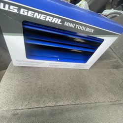 U.S. General Mini Tool Box Blue
