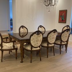 Designer Dining Room And Chandelier 