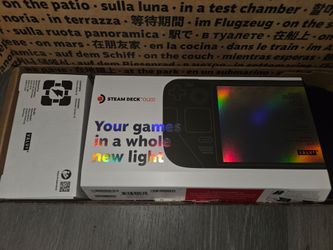 512GB steamdeck OLED original box,1TB microsd card,case and more.