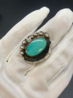 Silver Turquoise ring #33961