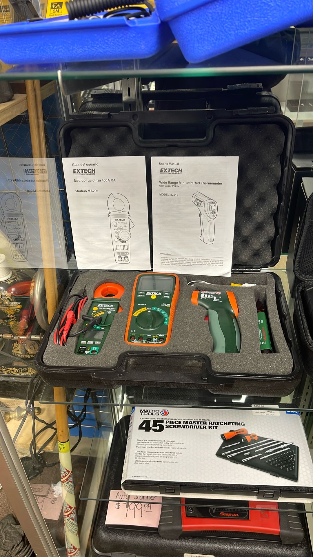 EXTECH Instruments Kit, Clamp, Meter And Infrared Thermometer