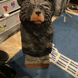 Wood Bear Statue