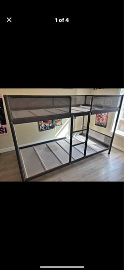 IKEA bunk bed /2 twin mattress