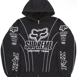 Supreme fox racing hoodie