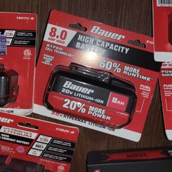 Bauer Batteries! 8.0 And 5.0