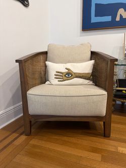 Two Cane Occasional Chairs