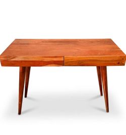 Solid Sheesham Wood Mid-Century Modern Desk / Writing Table