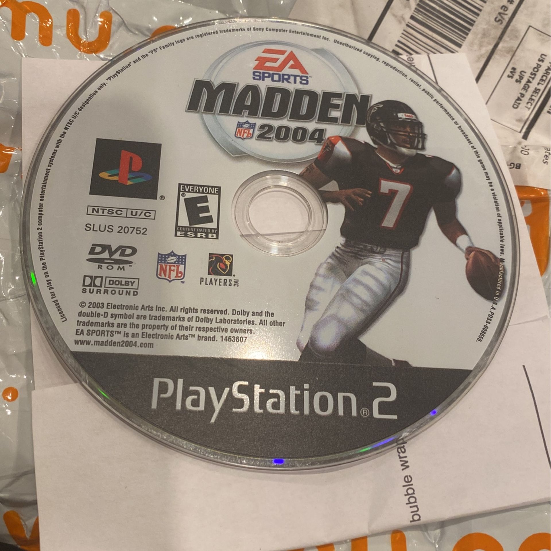 MADDEN 2004 PS2