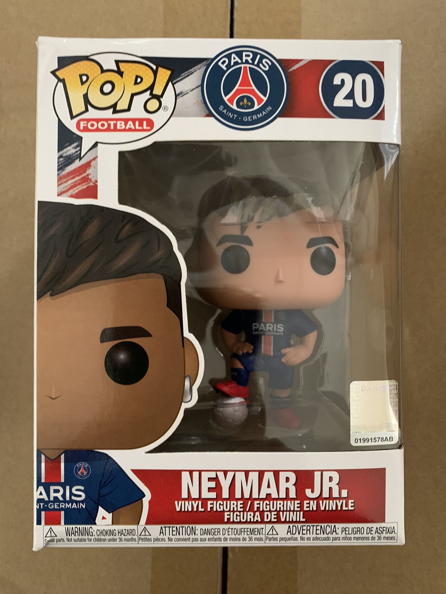Box Damaged - POP Soccer: Neymar da Silva Santos Jr. (PSG) POP Vinyl Figure