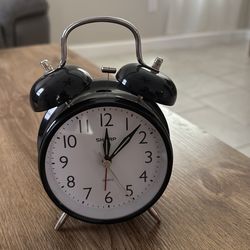 Sharp twin bell alarm clock