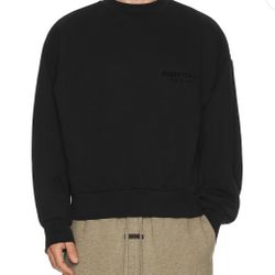 Classic Crewneck Sweatshirt in Vintage Black Fear of God ESSENTIALS