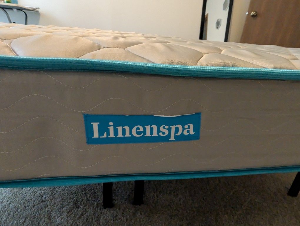 Linenspa Queen Size Mattress + Bed Frame 