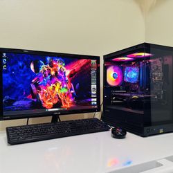 NEW DELL Gaming PC 8 Core I7 CPU @3,4GHz. Nvidia GTX 660 TI. 256GB SSD /500G HDD, 16G RAM. WIFI. C-Port .USB3. 600W PSU. 22” Monit. Mouse/Keyb. Win11P