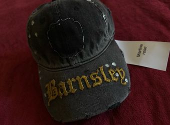 Martine Rose Distressed Embroidered Cap