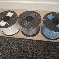 Three Spools Of Electrical Wire