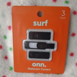 Surf Onn 3 Pack Webcam Covers 