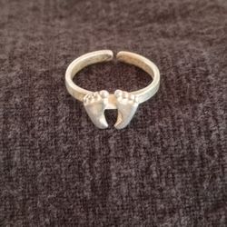 925 Adjustable Toe Ring