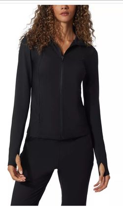 Women's Yogalicious Luxe Pro Element Full Zip Ribbed Jacket Size Large